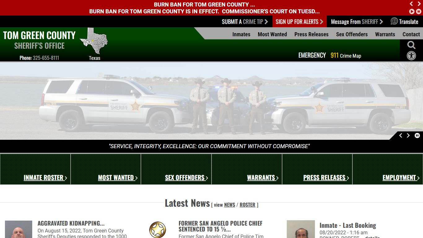 Inmate Roster (28) - Tom Green County Sheriff